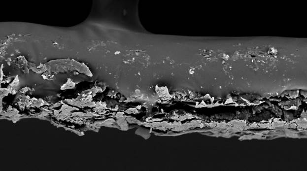 Синеркон: Поперечная морфология бумаги для заметок (стикеры)